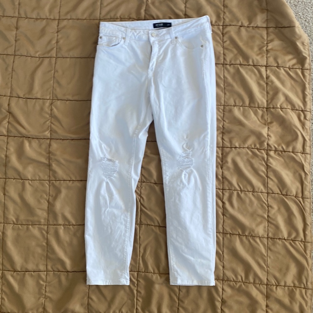 Just Black white distressed jeans